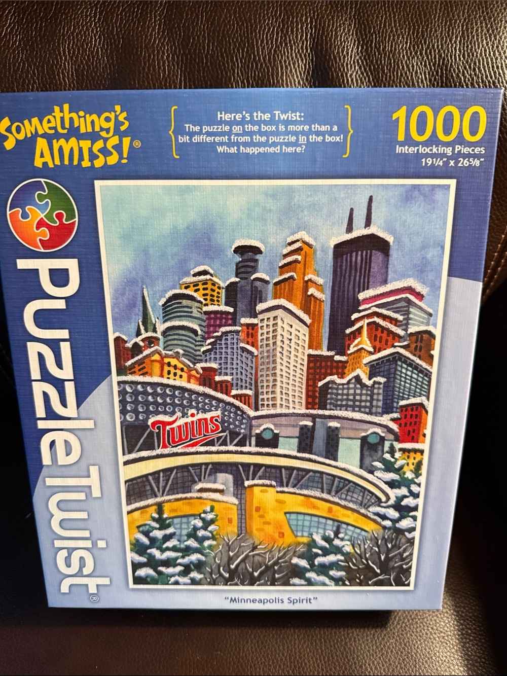 "Minneapolis Spirit" 1000-Piece Jigsaw Puzzle. Like new.  Puzzle Twist